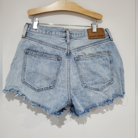 ARITIZA DENIM FORUM Ex Boyfriend short blue button fly size 25 - Picture 2 of 7